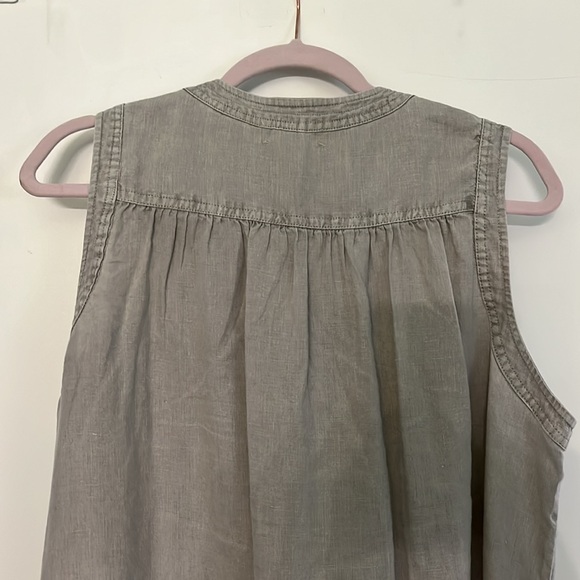 RACHEL ZOE Linen dress in soft powdery grey - Picture 7 of 11